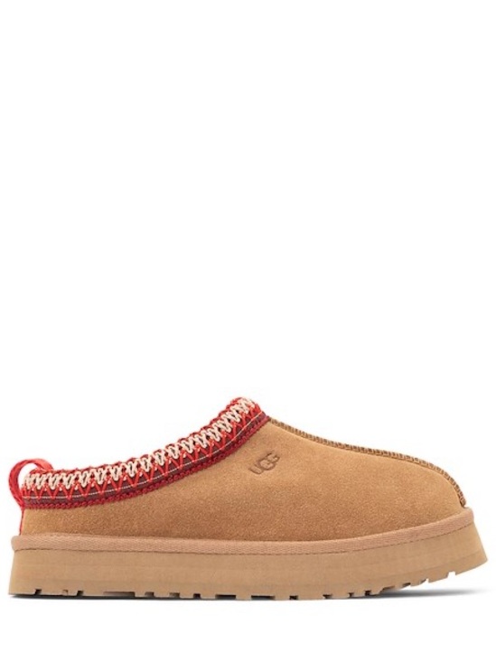 UGG Other - Brand New UGG Tazz Chestnut Suede Slip-On Mule with Red Trim